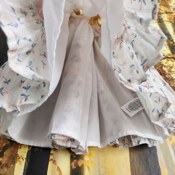 Catherine Malandrino Toddler Girls Baby 12 Months White Floral Print Dress - Picture 3 of 8